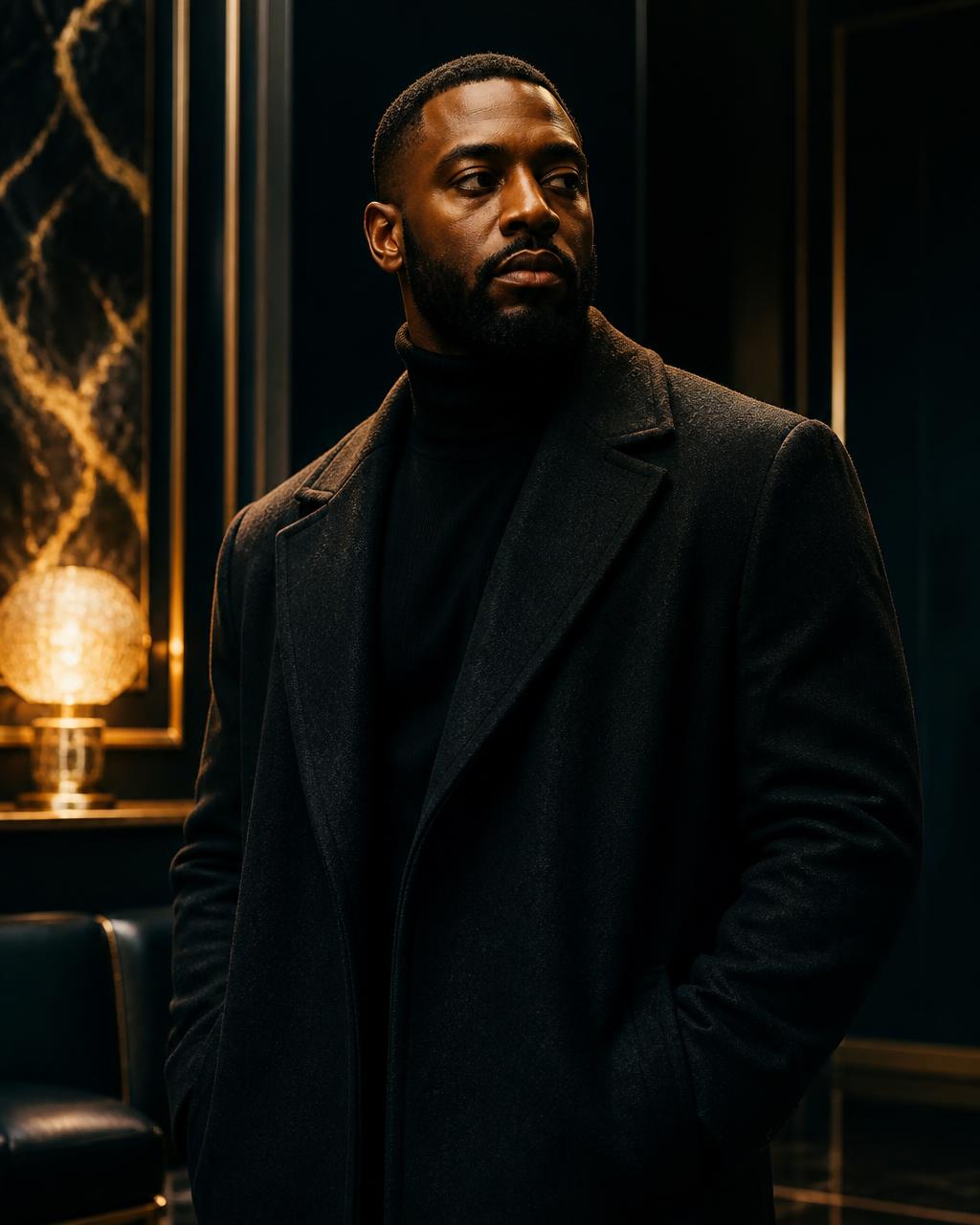 Olokun28Dissects founder photographed in low gold light