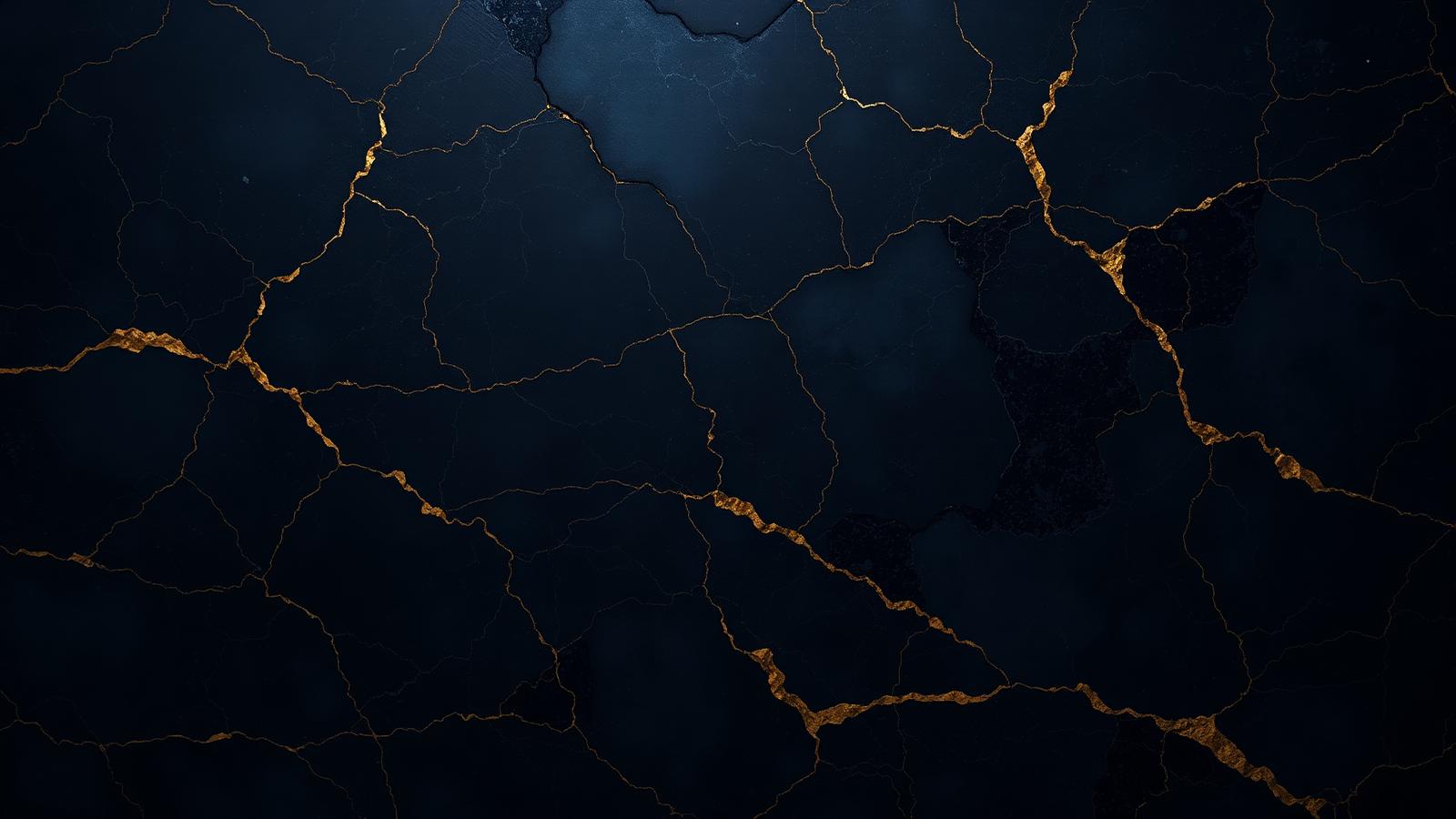 Black stone with gold veining